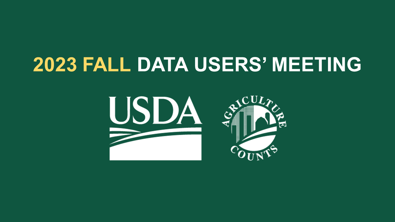 2022 USDA Spring Data Users' Meeting